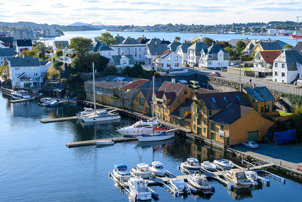 Panoramablick auf Haugesund